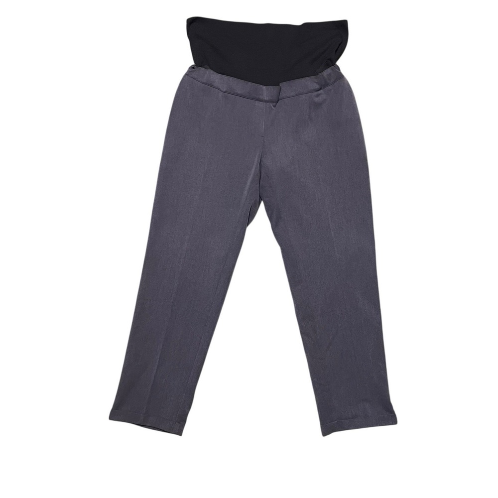 Attesa Italian Maternity Brand Slim Pant Grey Size XL Office Comfortable Classic